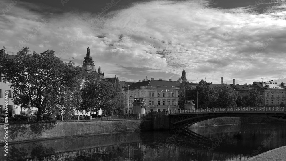 Fototapeta premium Naplavka in Hradec Kralove, Czech Republic