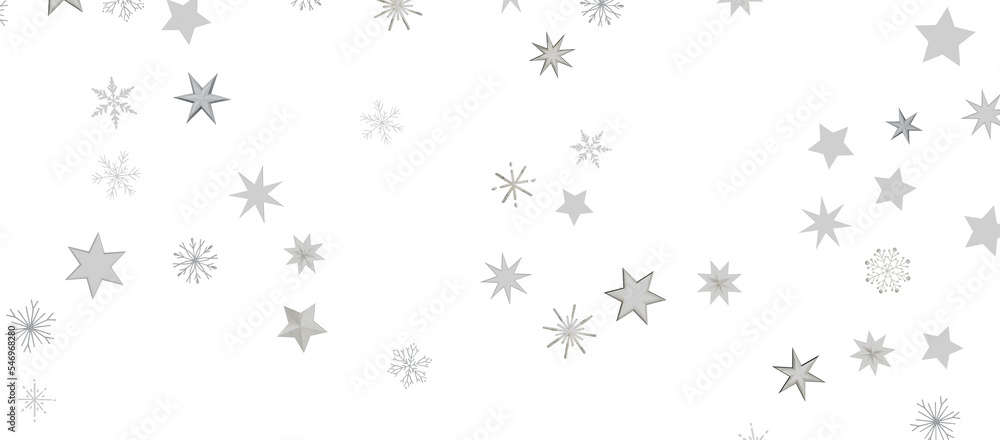 Christmas background design of snowflake and snow falling in the winter 3d illustration Christmas background design of snowflake and snow falling in the winter 3d illustration