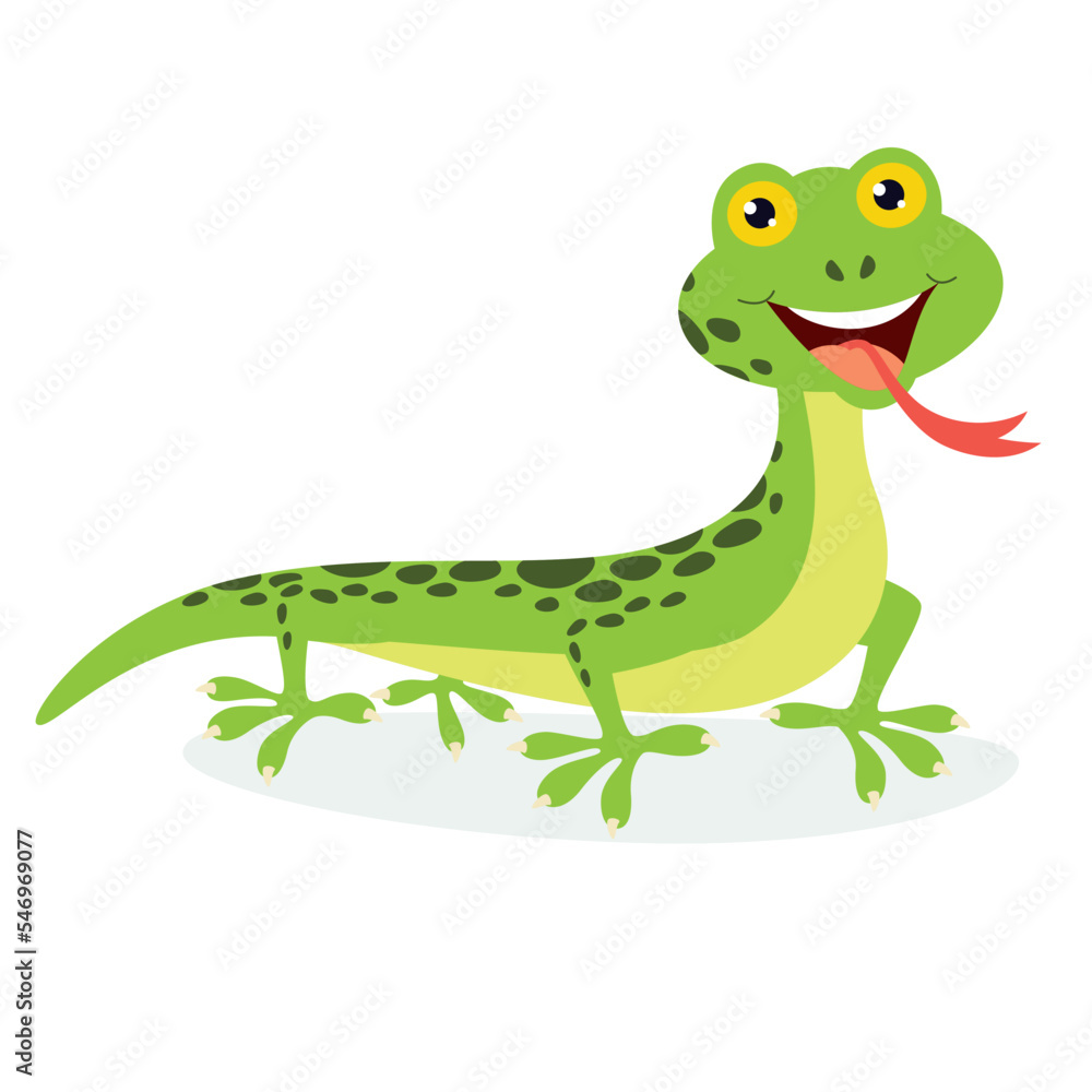 Cartoon Illustration Of A Lizard Cartoon Illustration Of A Lizard