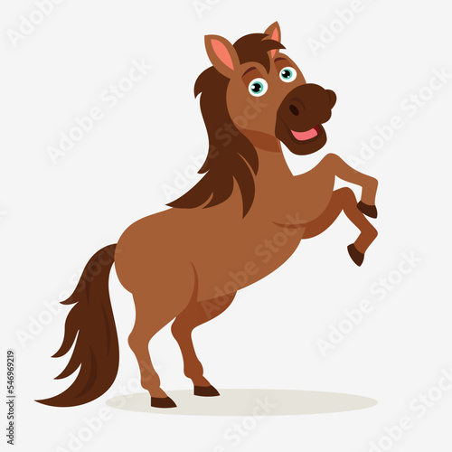 Cartoon Illustration Of A Horse