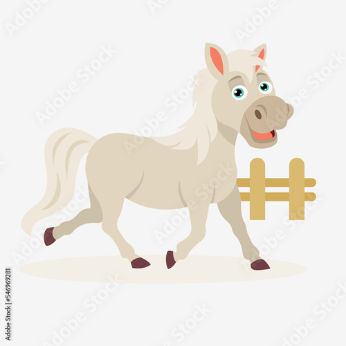 Cartoon Illustration Of A Horse