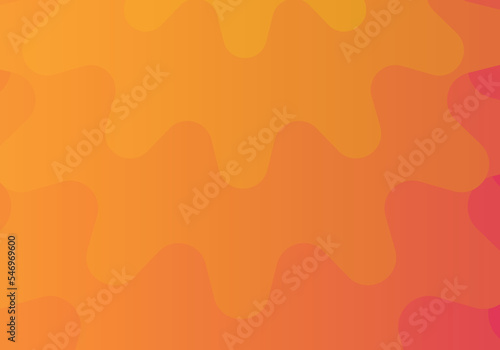 Abstract background consisting of wavy wavy curves. Gradient from light orange to dark : vector