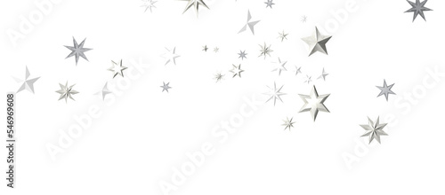 Abstract Gold Star Falling Soft Focus Background  3D rendering.
