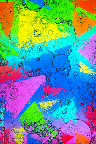 Wallpaper Mural Creative colorful background with foam Torontodigital.ca