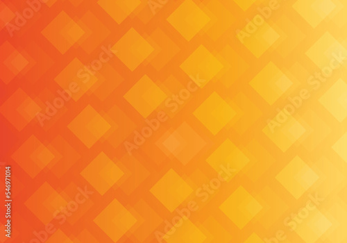 Abstract background composed of technologically themed squares, gradients from light yellow to dark orange : Vector