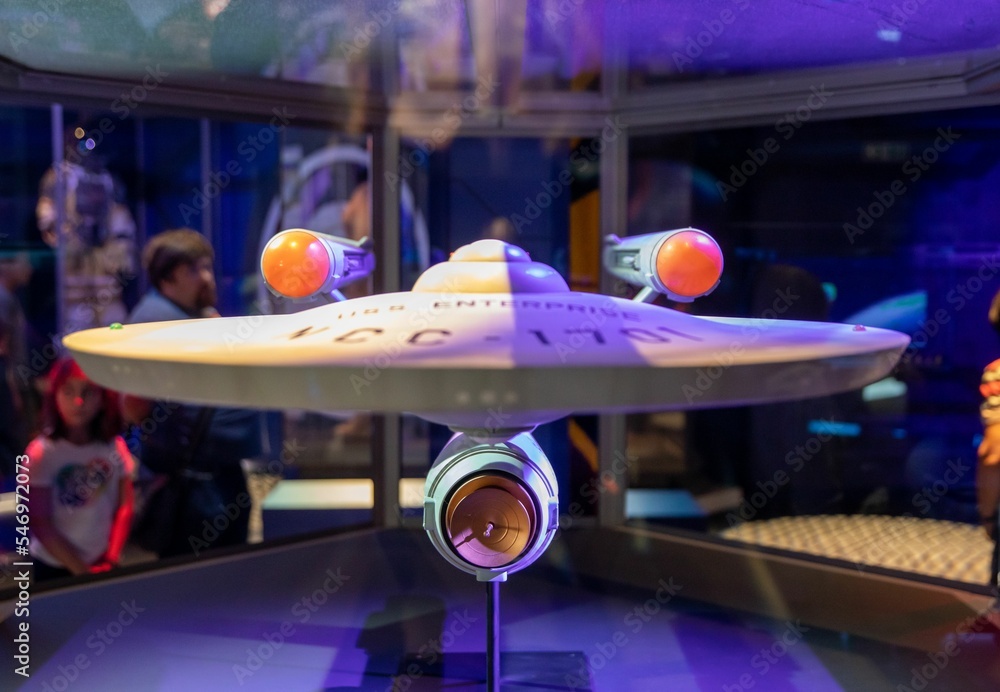Model of the U.S.S. Enterprise from Star Trek in the Science Museum in