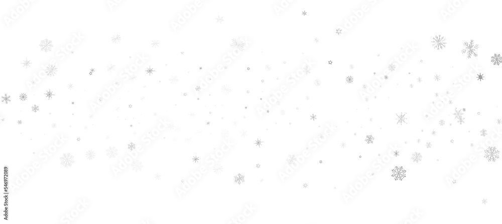 The winter background, falling snowflakes