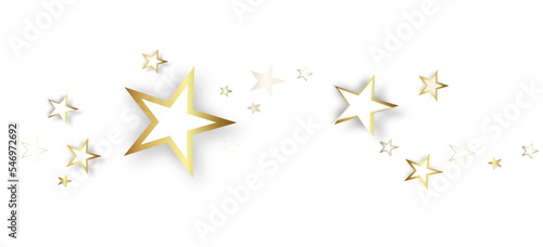Sterne Stern Band Banner Gold Hintergrund