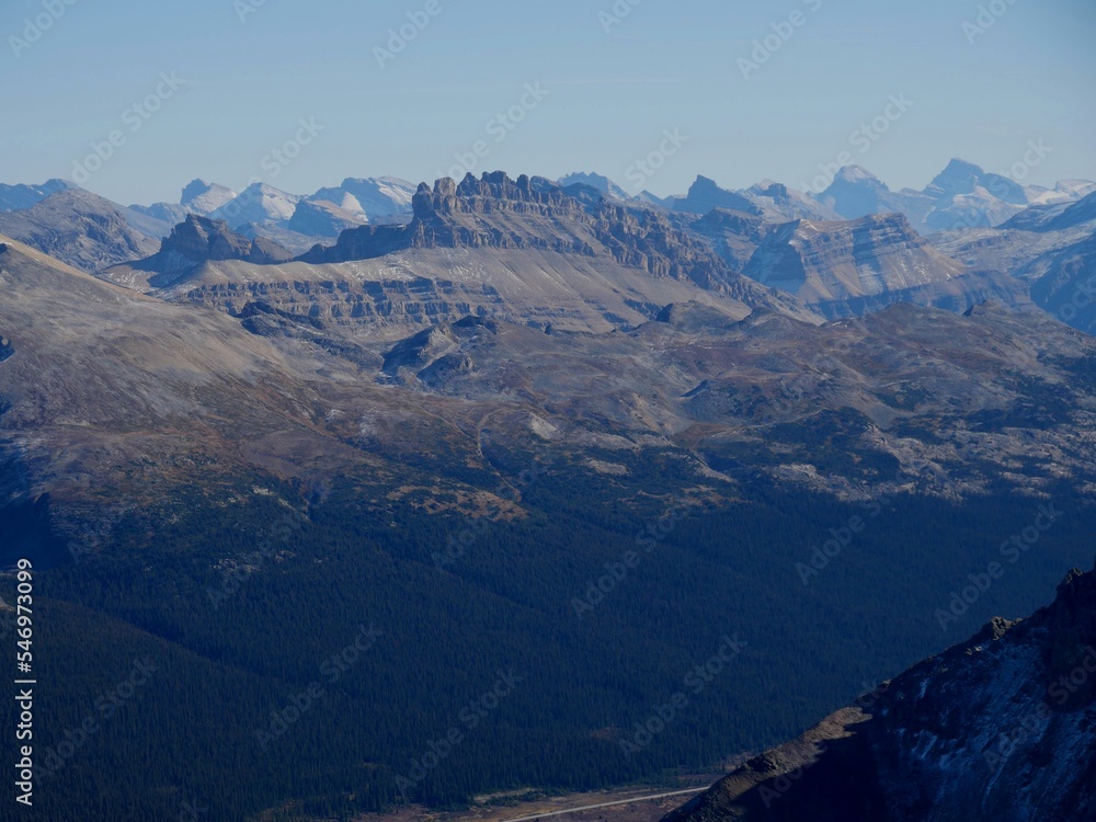 View towards Dolomite Peak at the summit of Caldron Peak