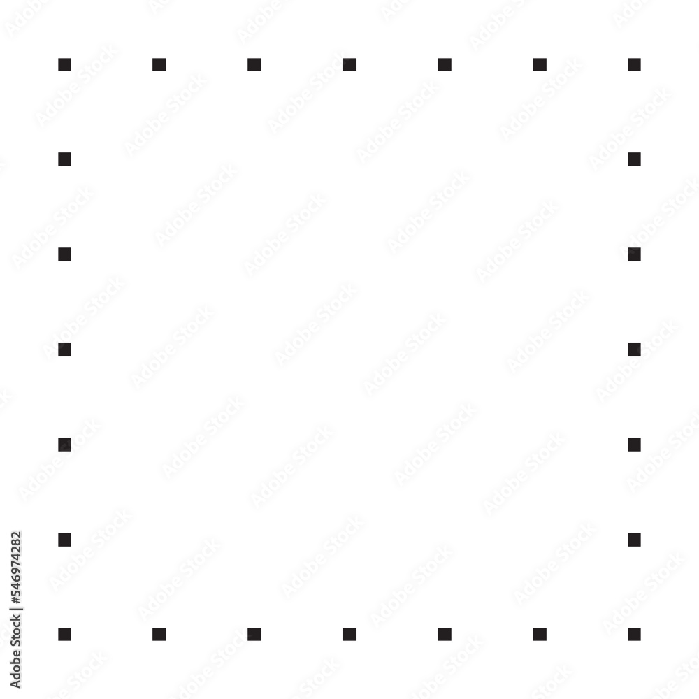 Square shape dotted icon vector symbol for creative graphic design ui element in a pictogram illustration Square shape dotted icon vector symbol for creative graphic design ui element in a pictogram illustration