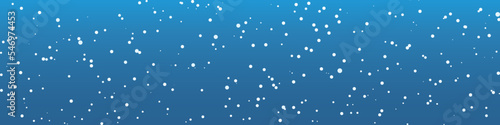 white dots, snow, night sky banner- vector illustration