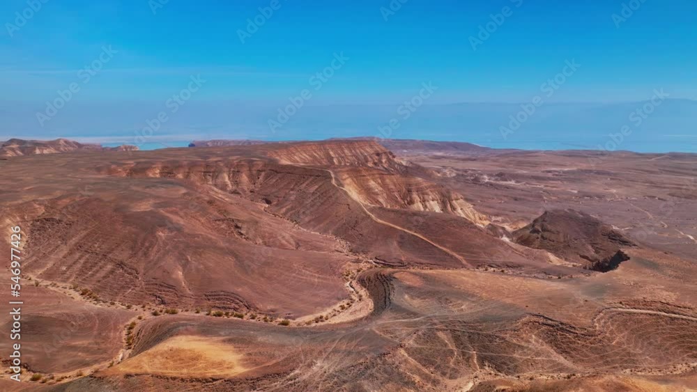 Negev desert and view of the Dead Sea Negev desert and view of the Dead Sea
