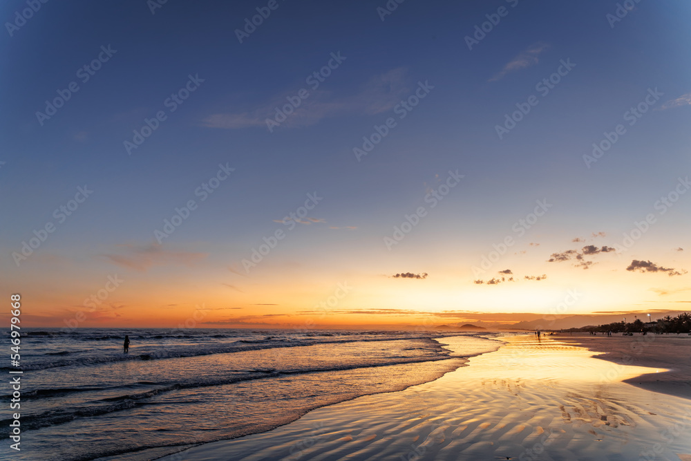 Fototapeta premium por do Sol lindo do litoral Brasileiro 