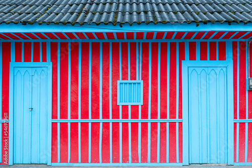 dors and windos decorete the wooden walls of a characteristic little town in Colombia. Named Murillo, this spectacular quite place is a settlement over three thousand meters above sea level. photo