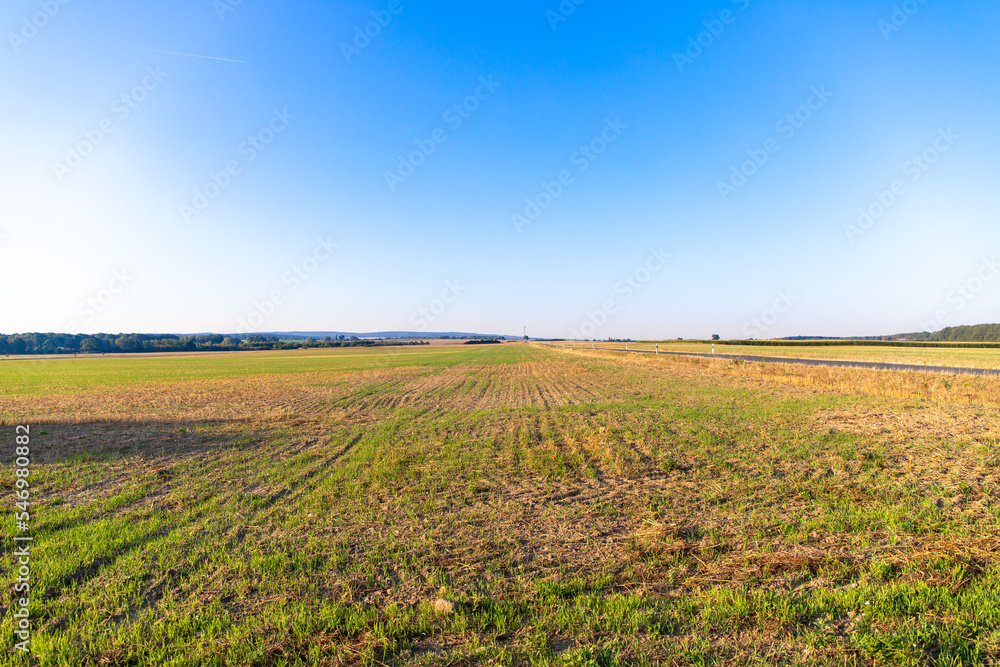 Panorama over fields Landscape in winter Panorama over fields Landscape in winter