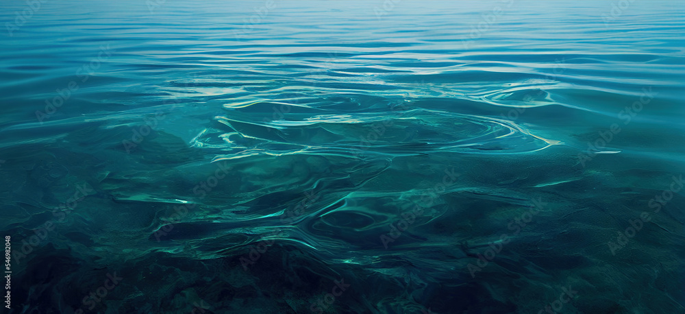 Calm water ripples texture background,  Generative AI	 