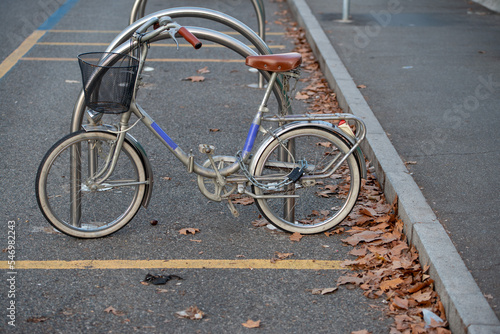 Bike - bicycle vintage parked on street