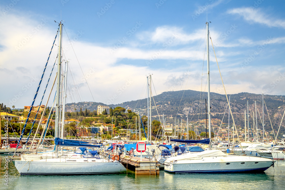 Hafen von Saint Jean Cap Ferrat, Côte d’Azur, Frankreich 