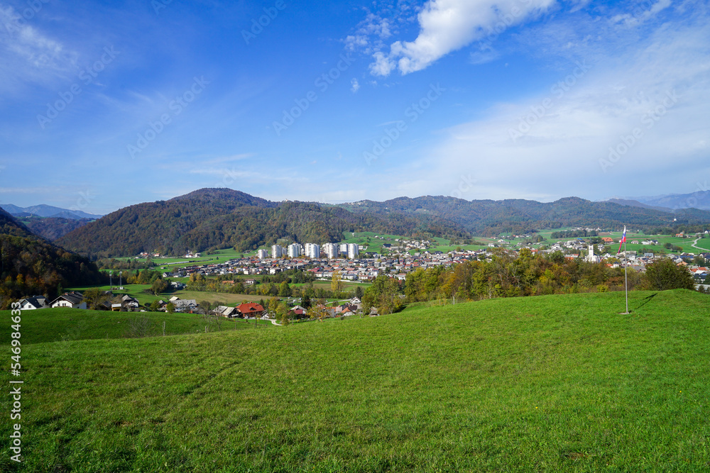 Beautiful and Picturesque cityscape of Skofja Loka. Small historic town in Slovenia. Copy space for text
Beautiful and Picturesque cityscape of Skofja Loka. Small historic town in Slovenia. Copy space for text