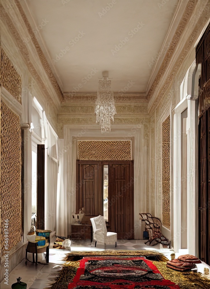 MOGADISHU, Somalia. Fictional Interior Home Illustration Artist ...
