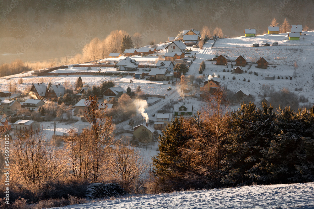 Winter in the fairy tale village