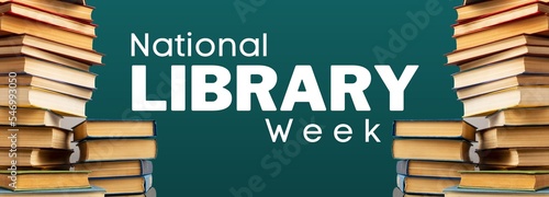 National Library Week covers background 