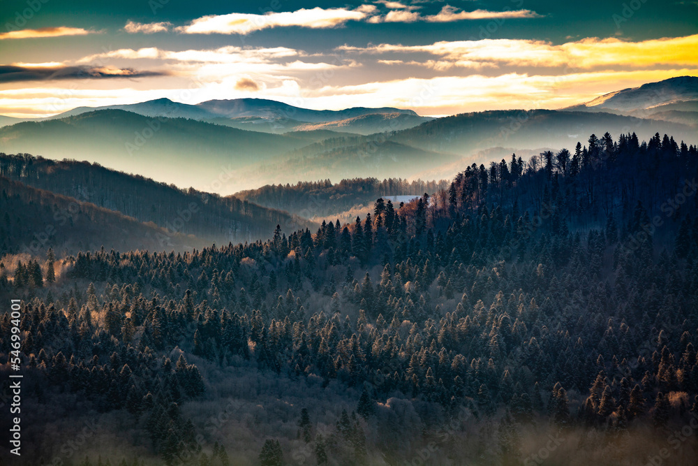 Winter in the mountains