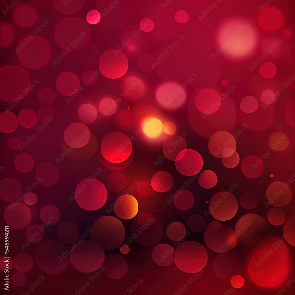 Bokeh light, shimmering blur spot lights on red. Bokeh light, shimmering blur spot lights on red.