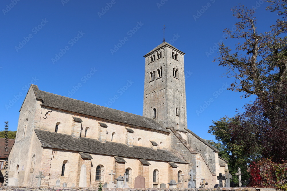 church of Chapaize in Burgundy 