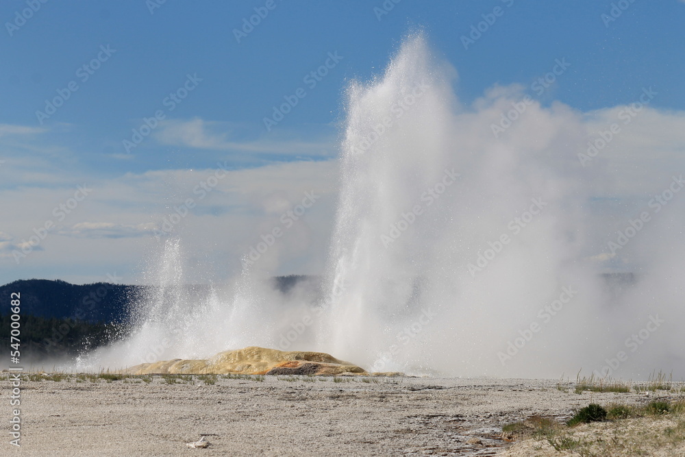 water geyser erupting in cascades water geyser erupting in cascades
