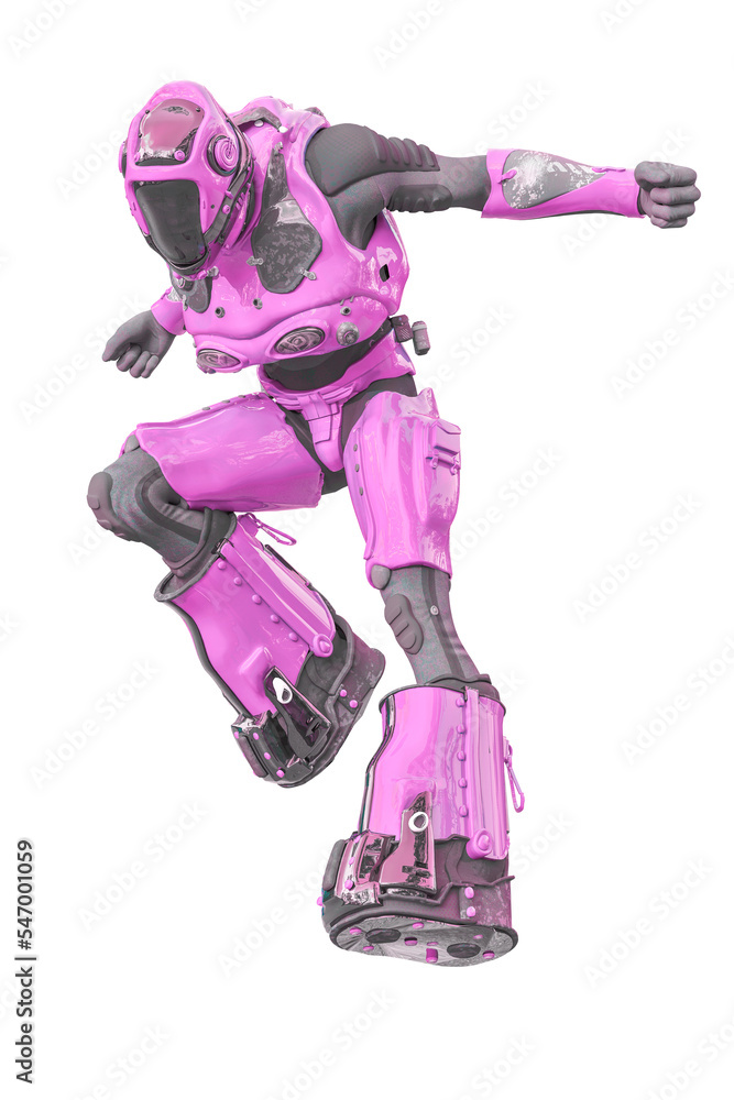 astronaut in green exo suit exploring arround astronaut in green exo suit exploring arround