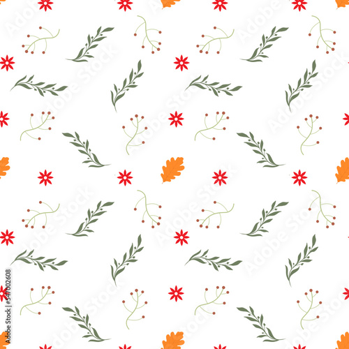 seamless pattern background. seamless pattern with flowers and leaves. colorful pattern fabric. pattern background.