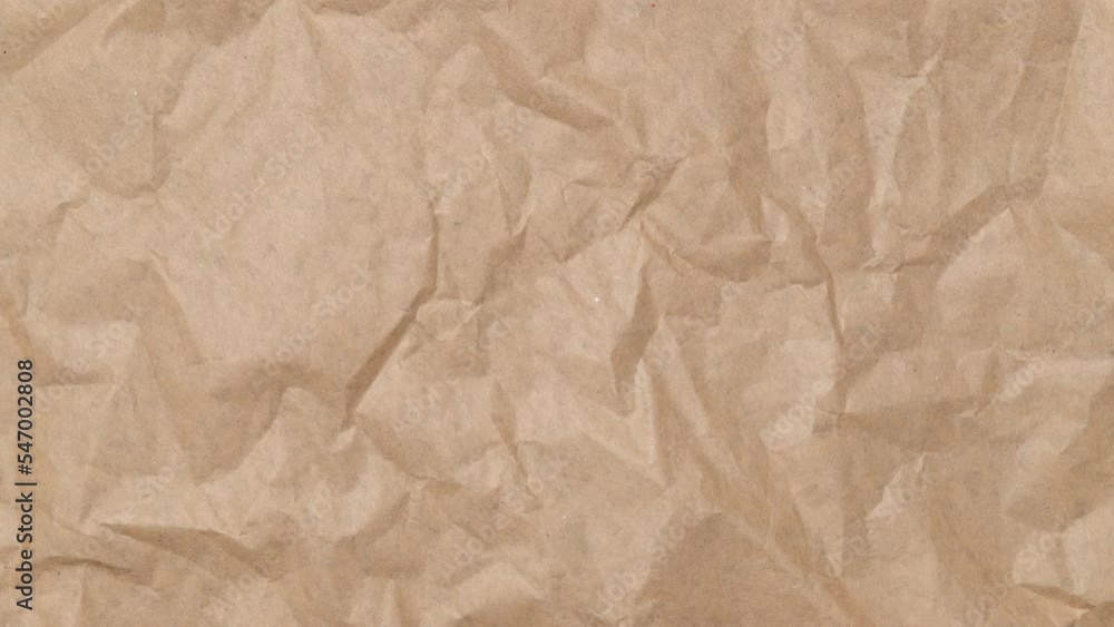 Stop motion animation of Crumpled brown paper texture background. Stop motion animation of Crumpled brown paper texture background.