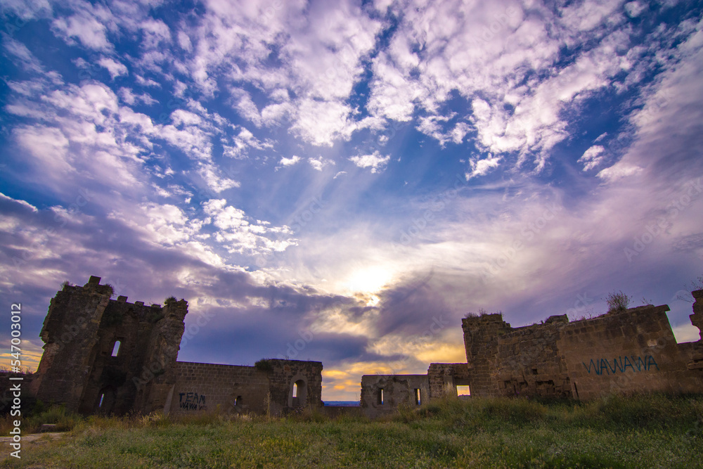 Landscape with the ruins of a castle Landscape with the ruins of a castle