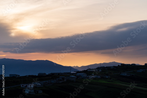 Wallpaper Mural Magical purple and pink sunrise or sunset in the mountains Torontodigital.ca