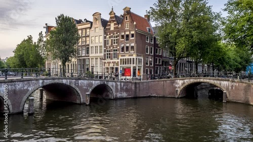 Timelapse of beautiful canals in the Netherland's amazing city of Amsterdam. 