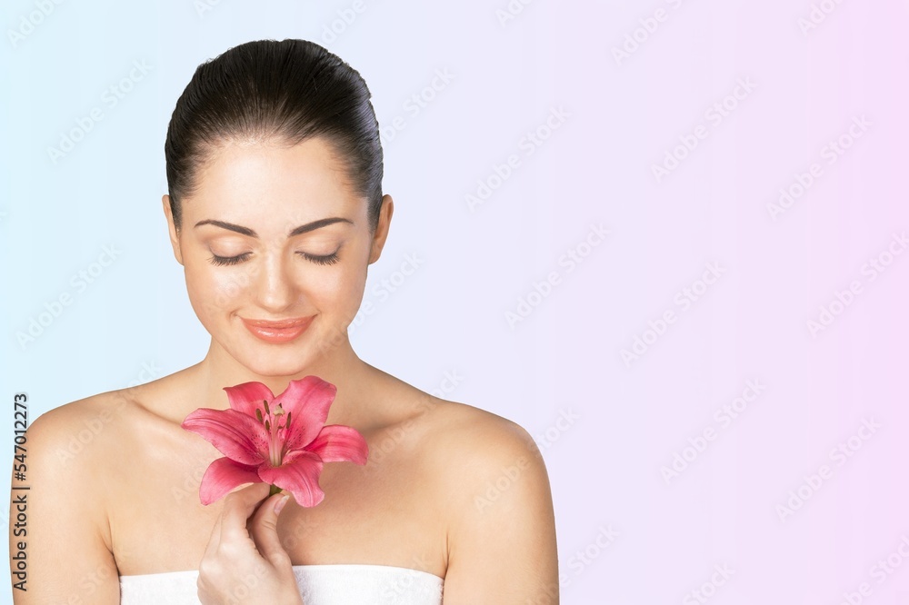 Happy young woman has clean skin. Happy young woman has clean skin.