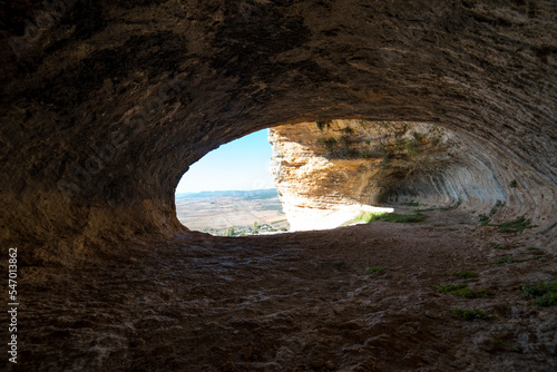 Photographs from inside a cave 