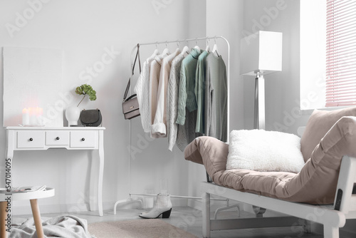 Interior of light living ro...