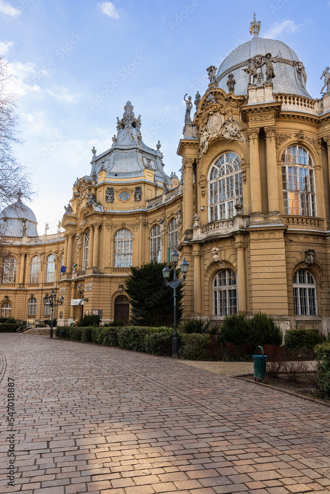 Museum of Hungarian Agriculture in City Park of Budapest, Hungary, Eastern Europe.