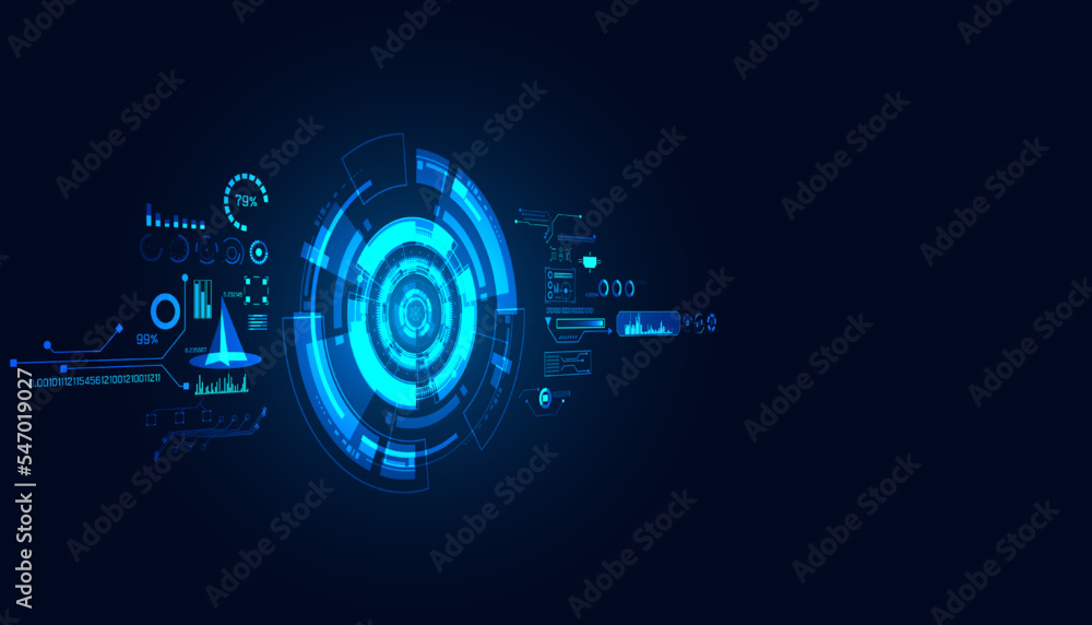 abstract technology ui futuristic concept hud interface hologram elements of digital data chart, communication, computing and circle percent vitality innovation on hi tech future design background abstract technology ui futuristic concept hud interface hologram elements of digital data chart, communication, computing and circle percent vitality innovation on hi tech future design background