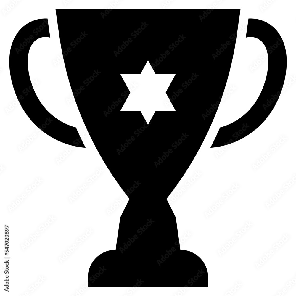 trophy cup winner award champion icon solid glyph trophy cup winner award champion icon solid glyph