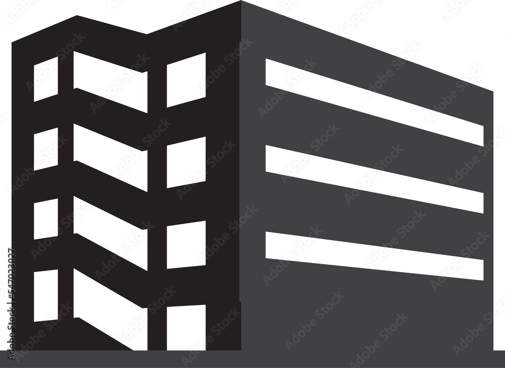 Buildings icon and office icon Buildings icon and office icon