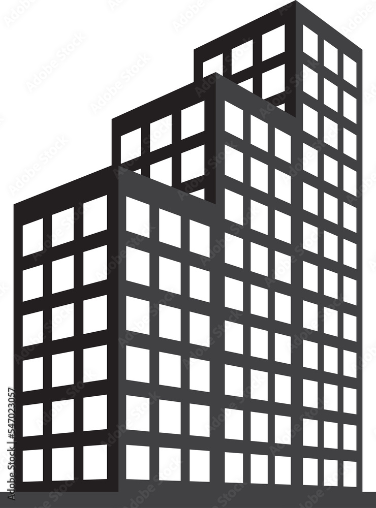 Buildings icon and office icon Buildings icon and office icon