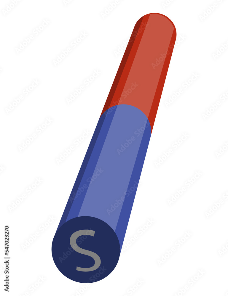 Red and blue magnet icon with two poles north and south isolated on white. Magnetism, magnetize, attraction concept. Power symbol Red and blue magnet icon with two poles north and south isolated on white. Magnetism, magnetize, attraction concept. Power symbol