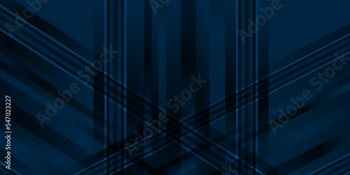 Abstract deep blue background curve and overlap layer with basic simply geometry illustration