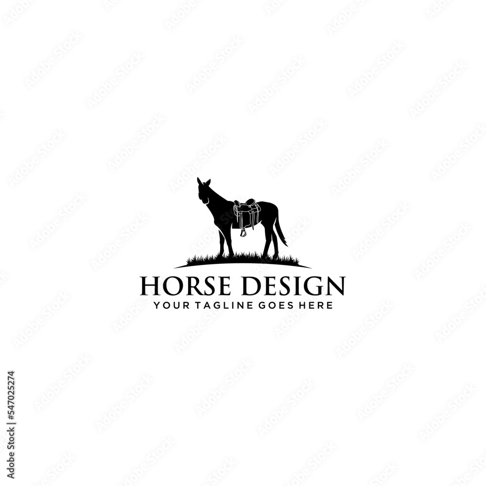 Horse logo. Stable, farm,Valley,Company, Race logo design.