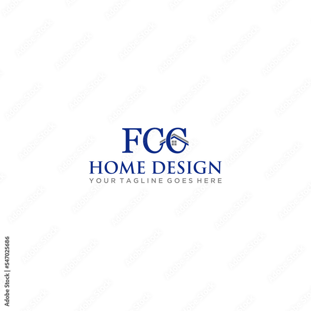 FCC letter with home logo design
