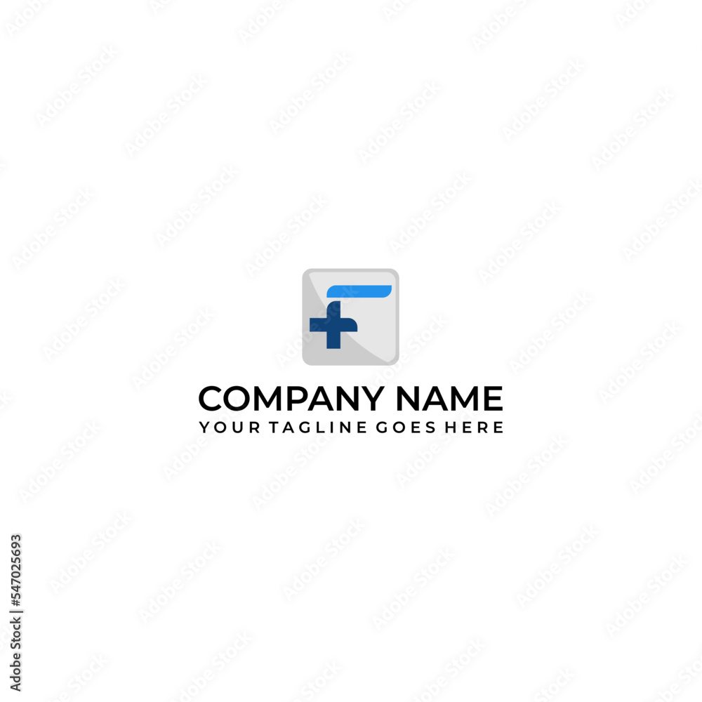 Letter F logo design .
