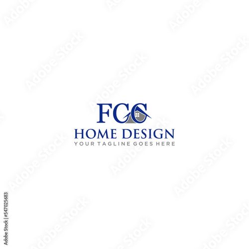 FCC letter with home logo design
